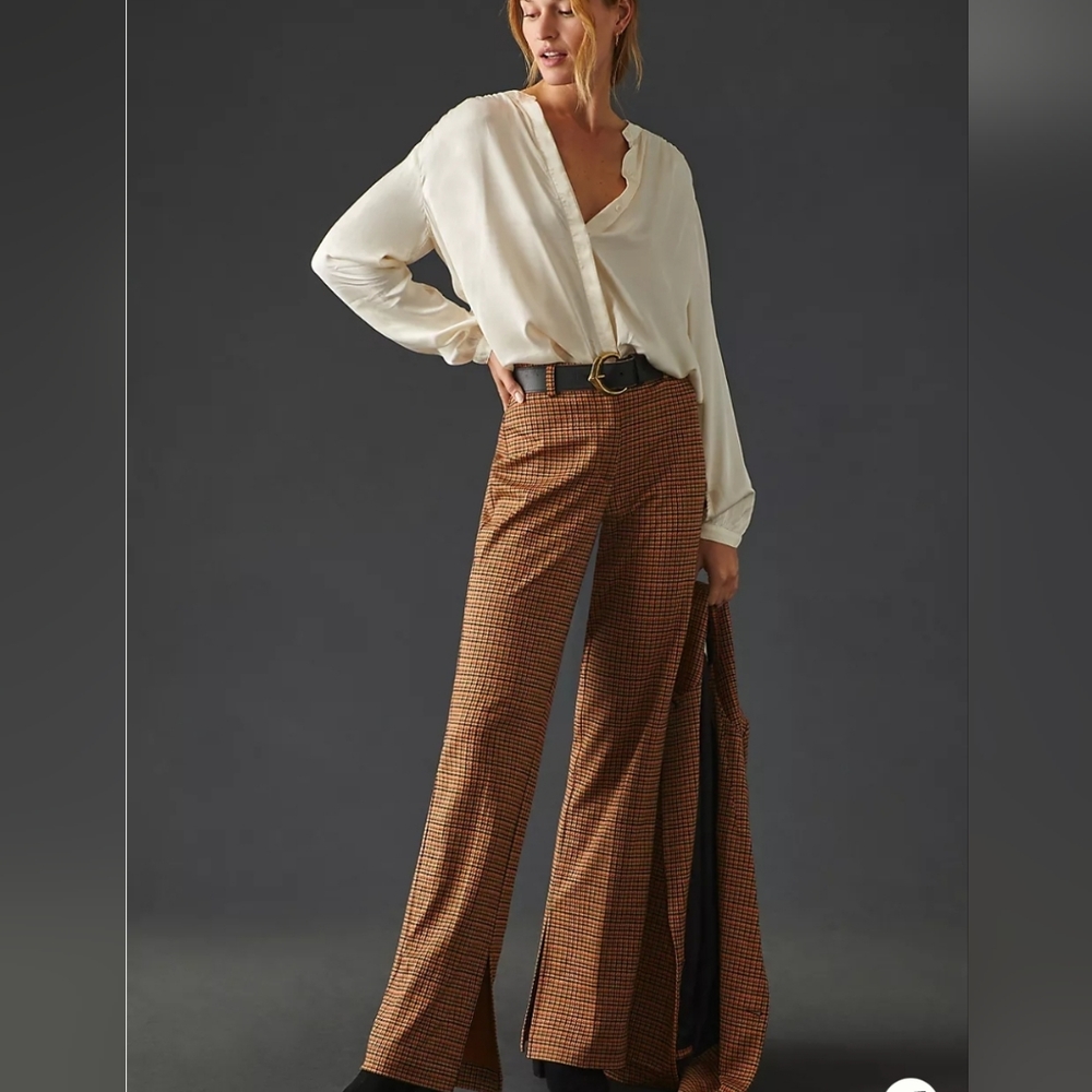 Essential Antwerp x Anthropologie Plaid Trouser